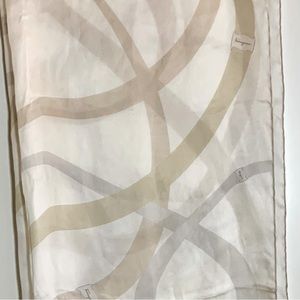 Salvatore Ferragamo long 100% silk scarf. Never worn.